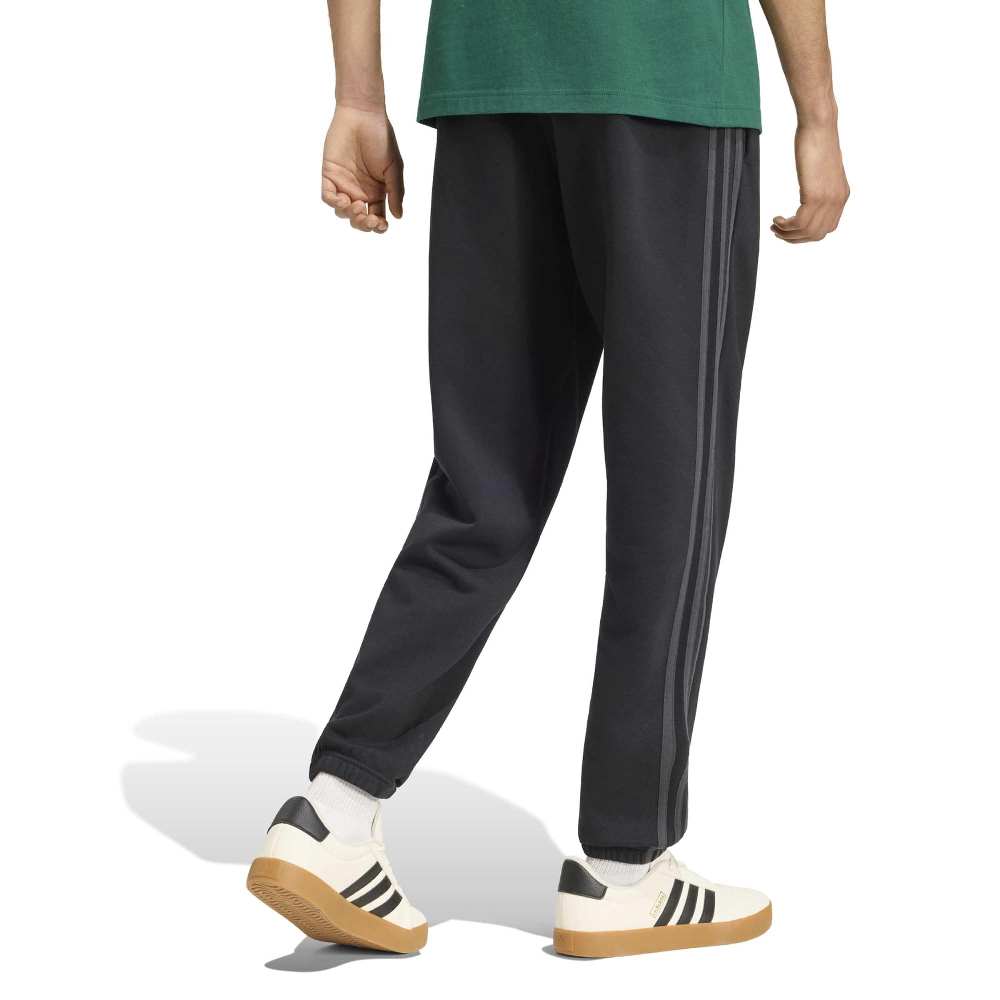 ADIDAS M ESSENTIALS 3-STRIPES FLEECE TAPERED CUFFED PANTS