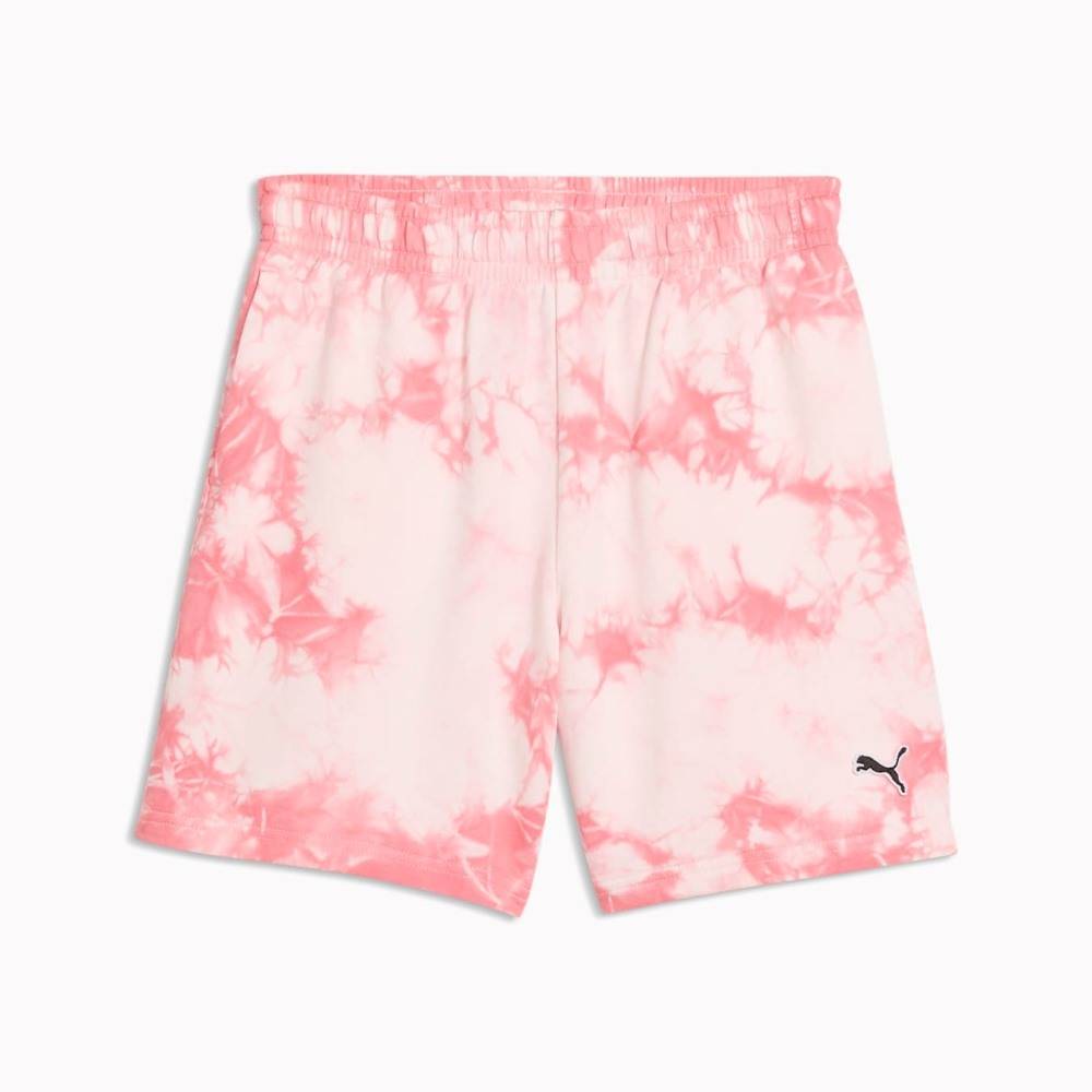 PUMA ESS ELEVATED RELAXED TIE-DYE SHORTS TR