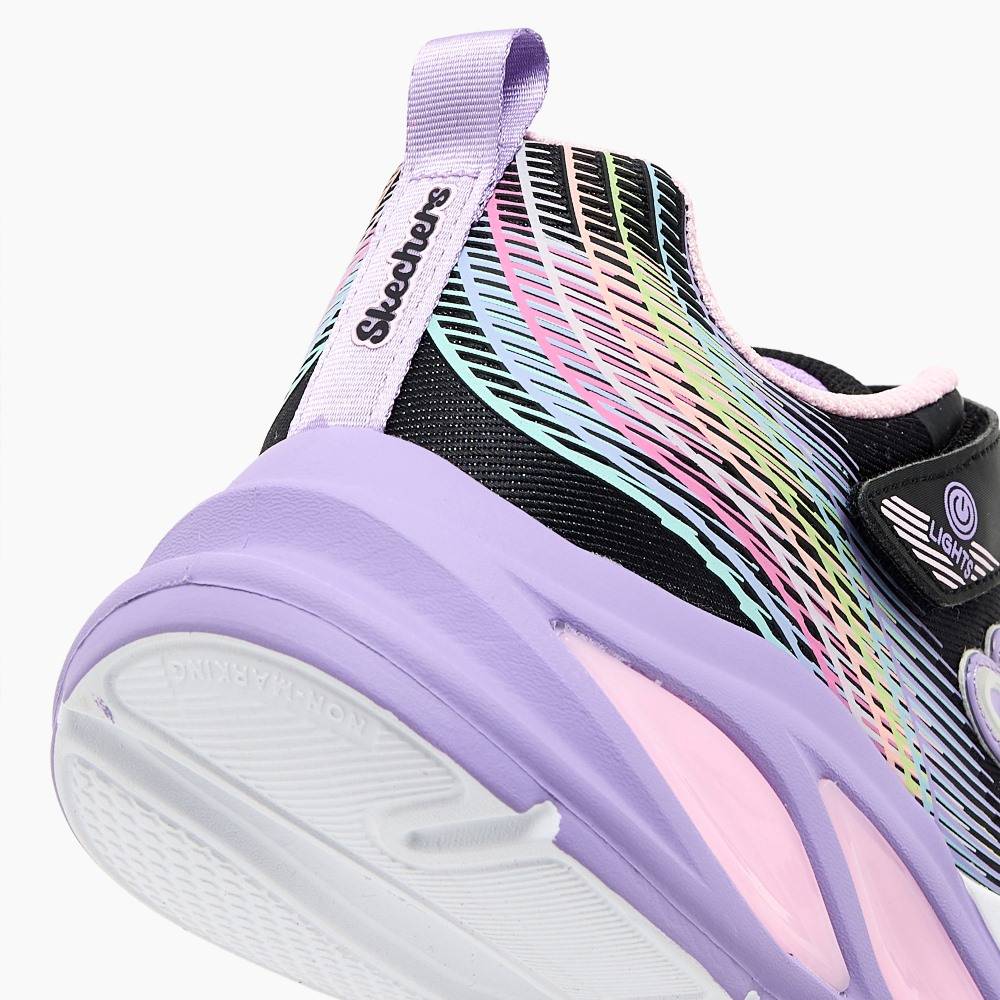 SKECHERS COSMIC GLOW: RAINBOW BEAM GIRLS SHOES