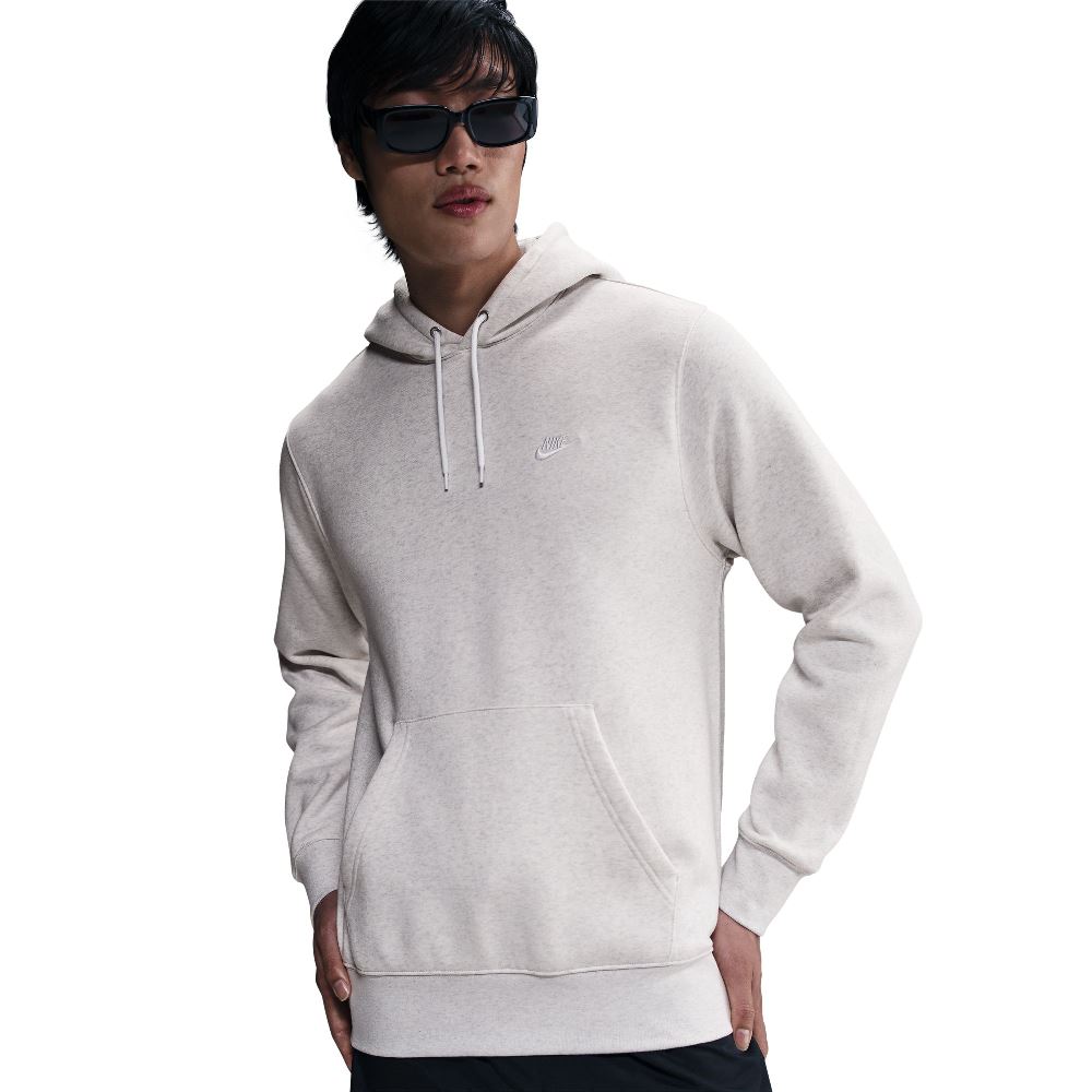 NIKE CLUB BRUSHED FLEECE PULLOVER HOODIE