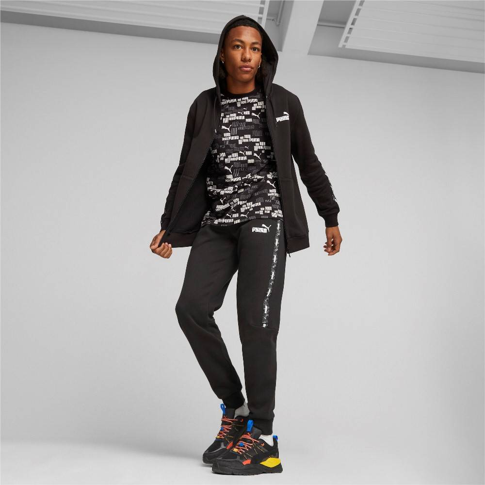PUMA ESS TAPE CAMO FULL-ZIP HOODIE