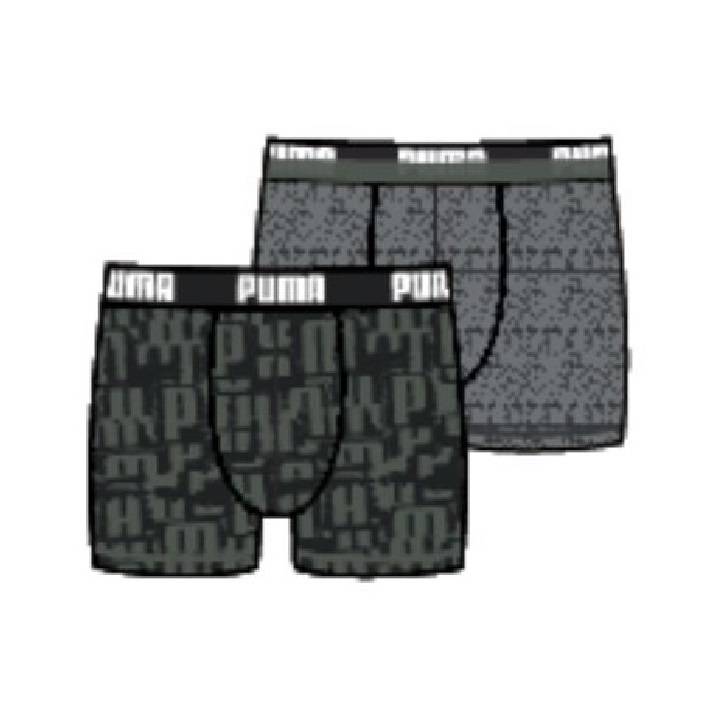 PUMA BOYS LOGO ALL OVER PRINT BOXER 2P
