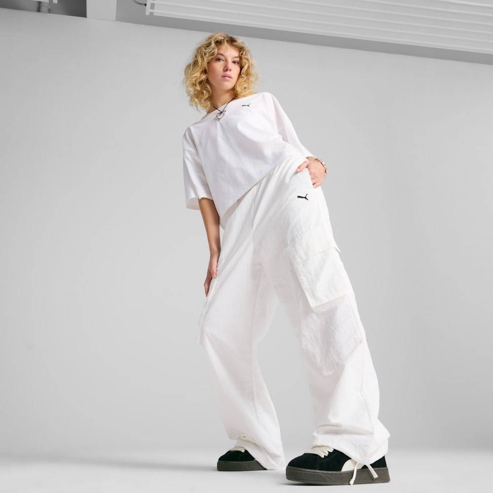PUMA WARDROBE ESS RELAXED WOVEN CARGO PANTS OP