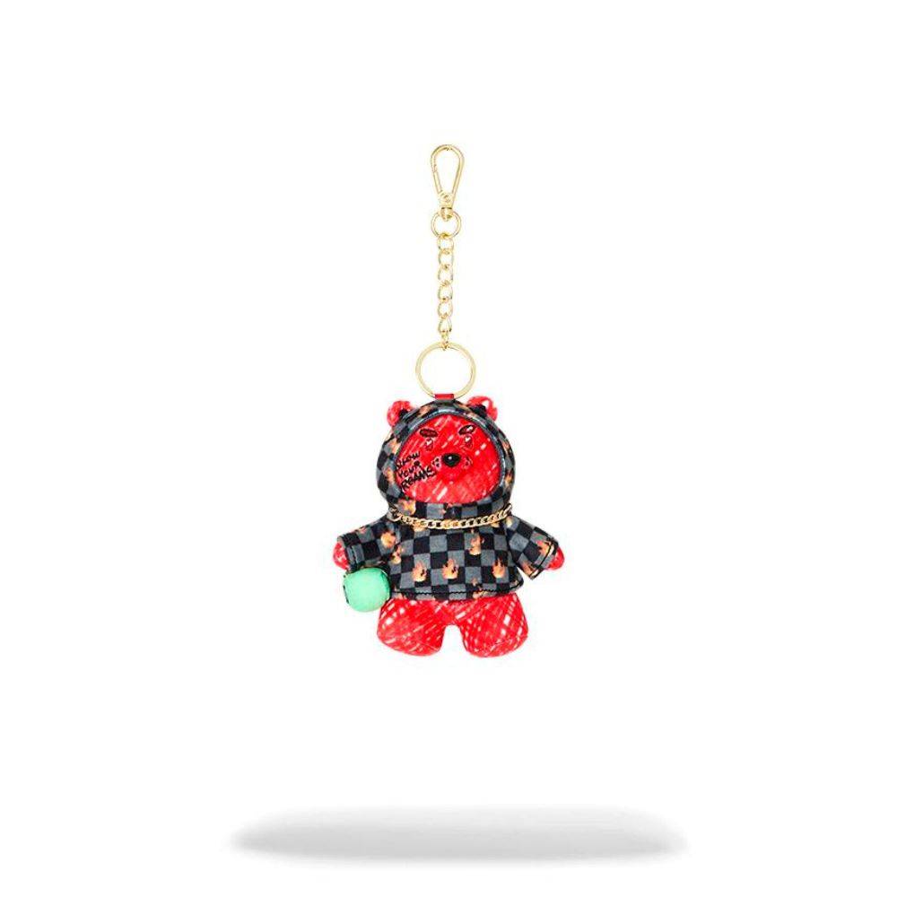 SPRAYGROUND DIABLO SCRIBBLE BEAR KEYCHAIN