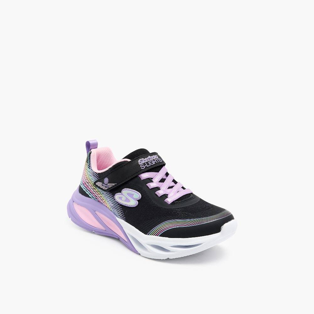 SKECHERS COSMIC GLOW: RAINBOW BEAM GIRLS SHOES