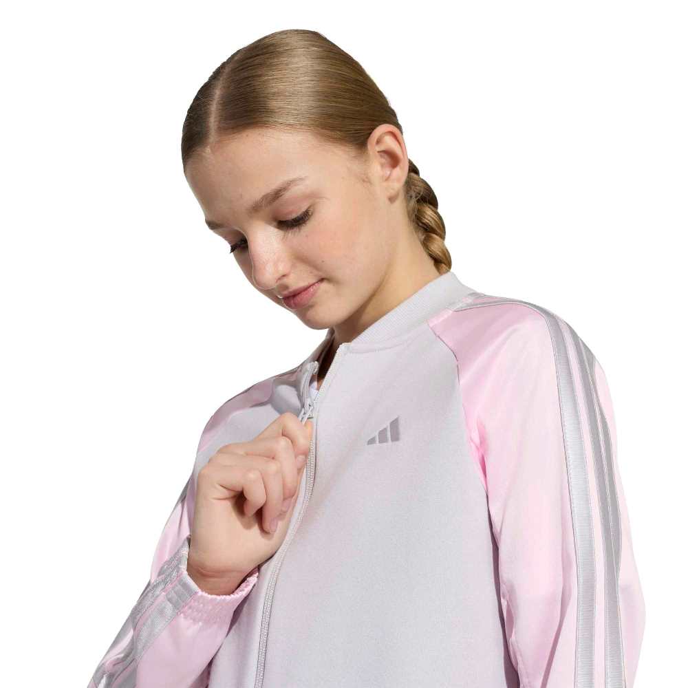 ADIDAS GIRLS SATIN TRACK SUIT