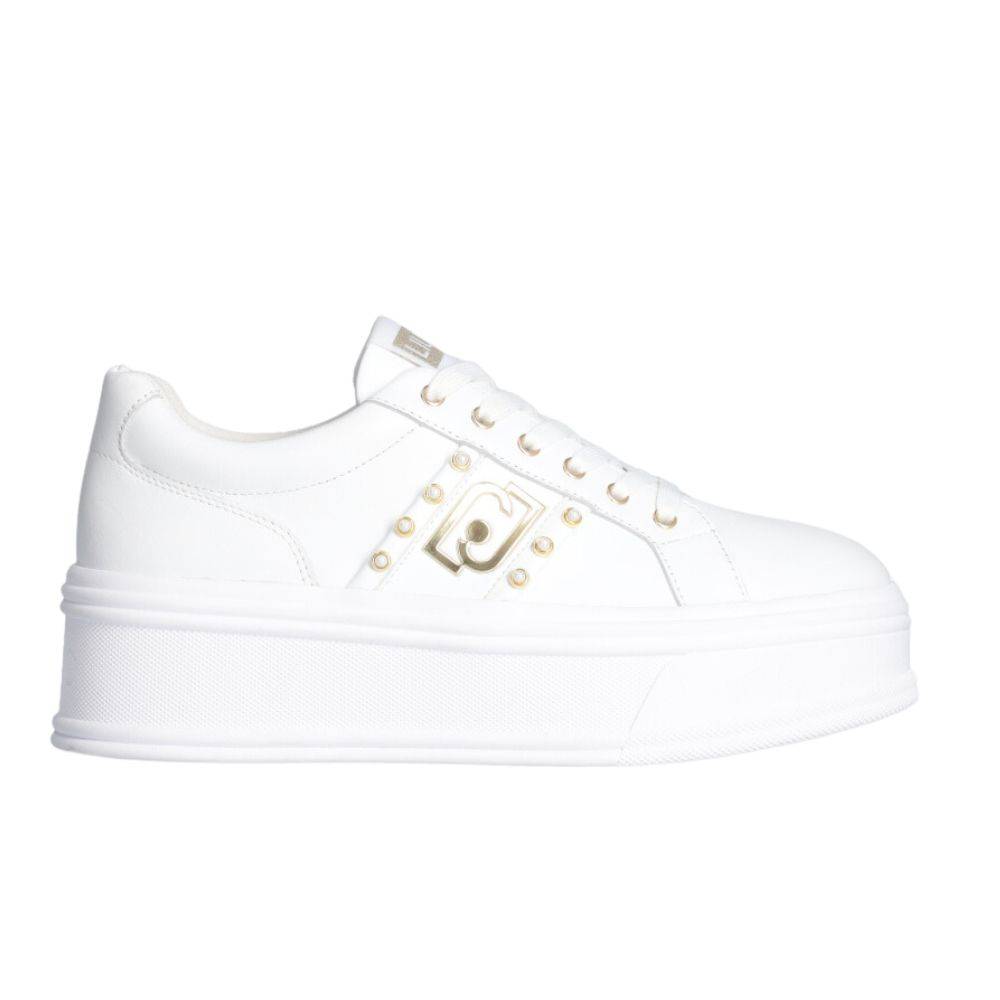 LIU JO SELMA 04 - FLATFORM LEATHER SNEAKER