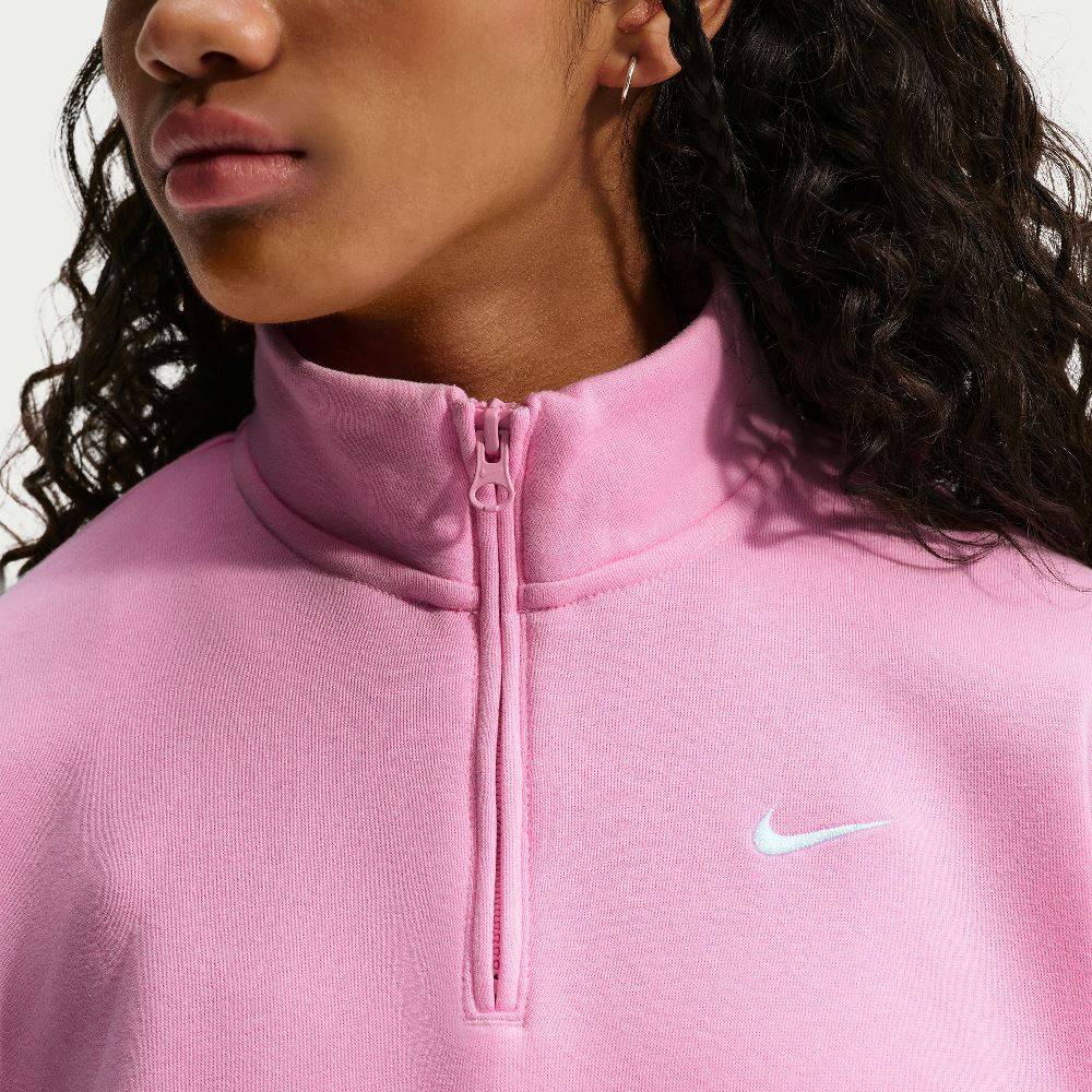 NIKE STUDIO GIRLS OVERSIZED 1/4 ZIP TOP