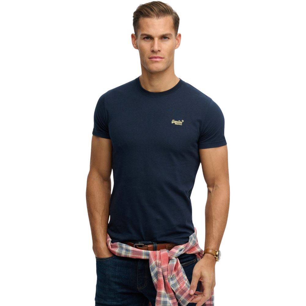 SUPERDRY ORGANIC COTTON ESSENTIAL LOGO EMBROIDERED TEE
