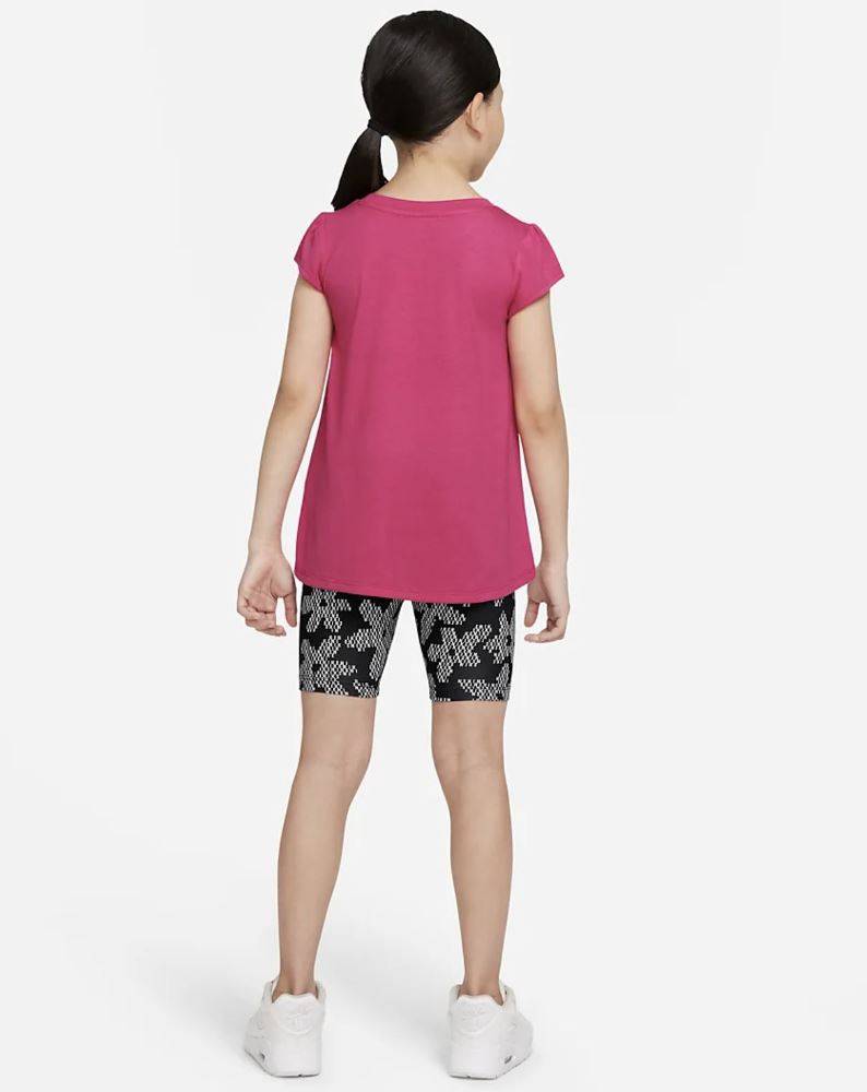 NIKE SPORT DAISY LITTLE GIRL BIKE SHORT SET