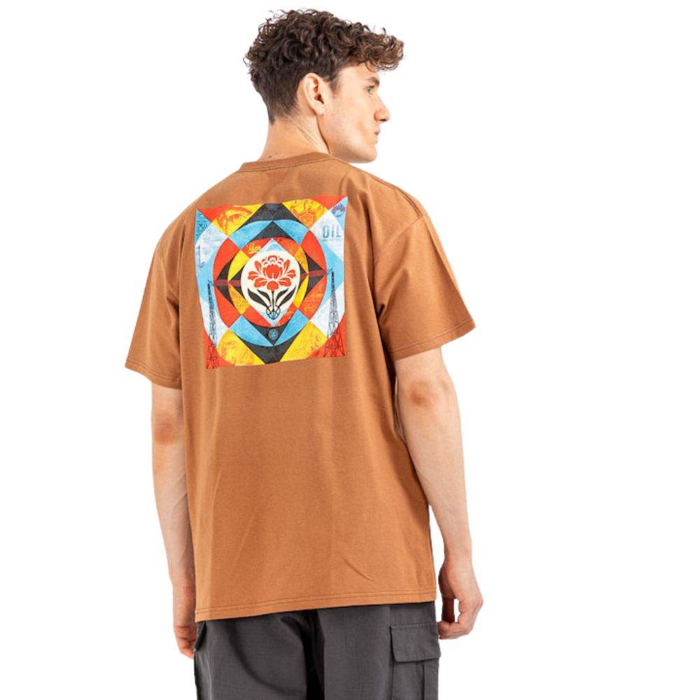 OBEY GEOMETRIC POWER CANVAS TEE