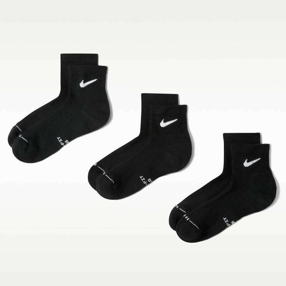 NIKE EVERYDAY ELEVATED ANKLE SOCKS (3-PAIRS)