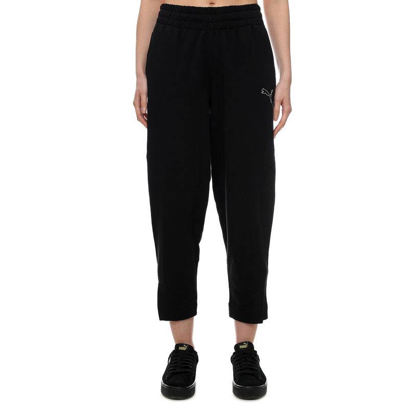 PUMA WOMENS HIGH-WAIST JOGGER PANTS