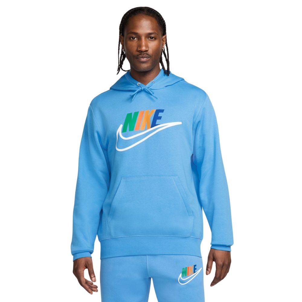 NIKE CLUB FUTURA MULTI-COLOR LOGO HOODIE