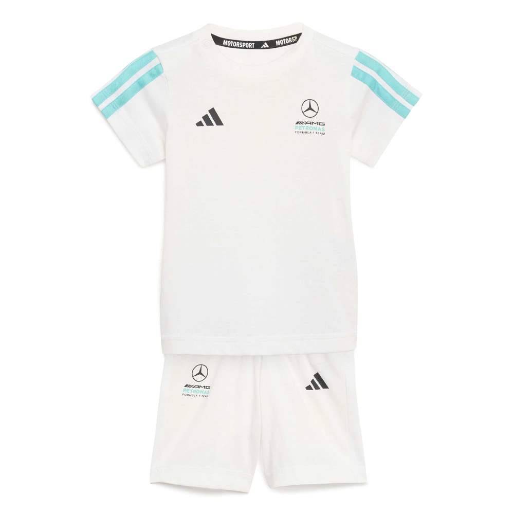 ADIDAS INFANT MERCEDES-AMG PETRONAS FORMULA 1 TEAM DNA SHORT-SLEEVE JOGGERS