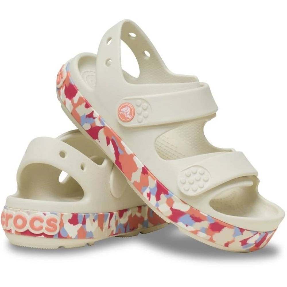 CROCS KIDS' CROCBAND CRUISER GLOW CONFETTI BAND SANDAL