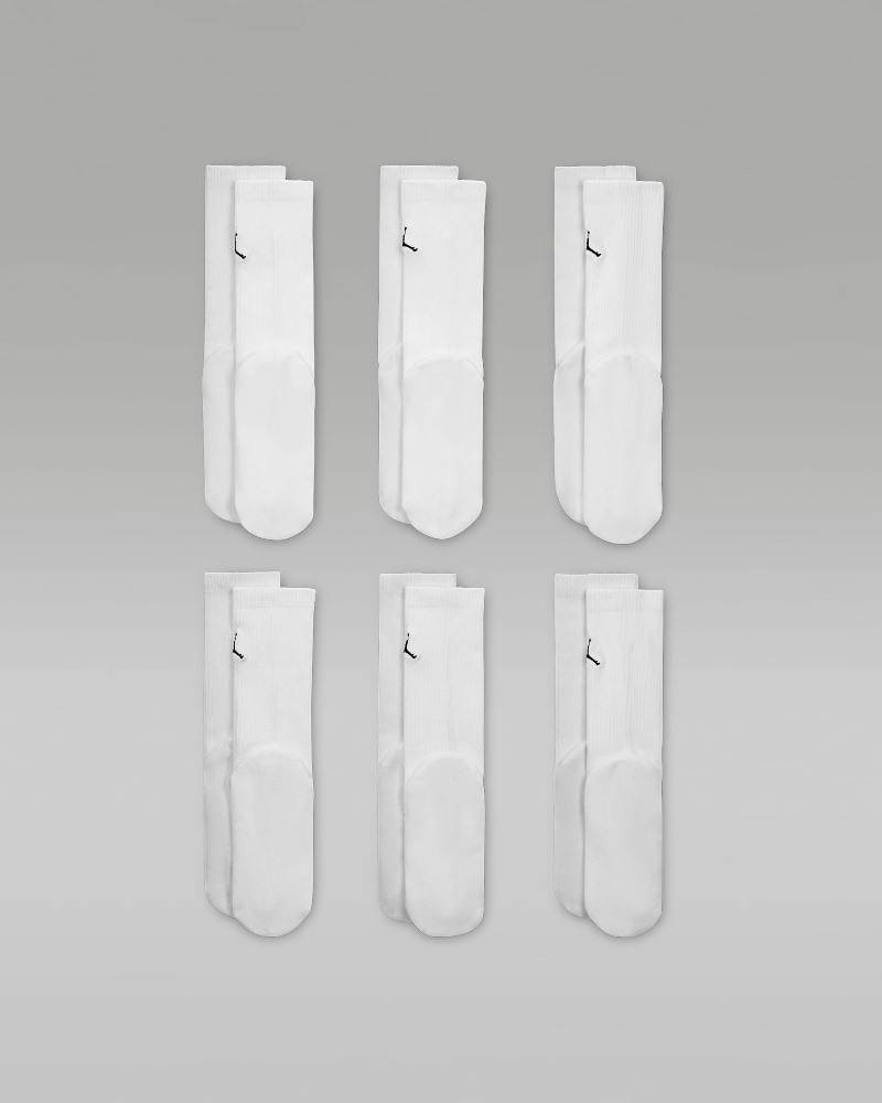 NIKE JORDAN EVERYDAY ESSENTIALS 6PK CREW SOCKS