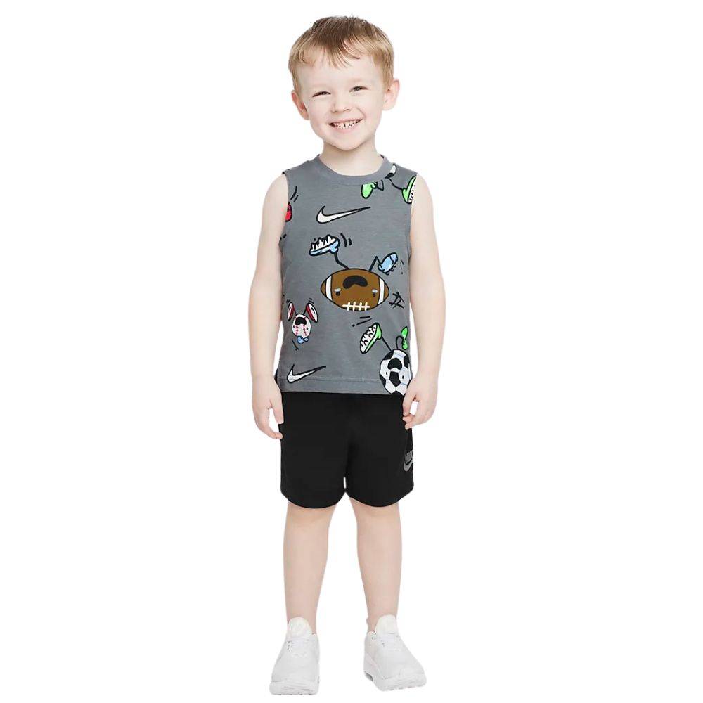 NIKE LITTLE KIDS MUSCLE TANK AND SHORT SET