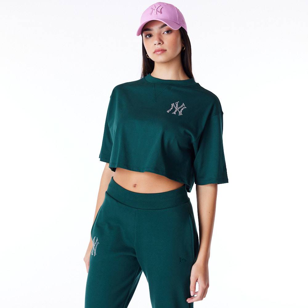 NEW ERA MLB DIAMANTE CROP TEE NEW YORK YANKEES