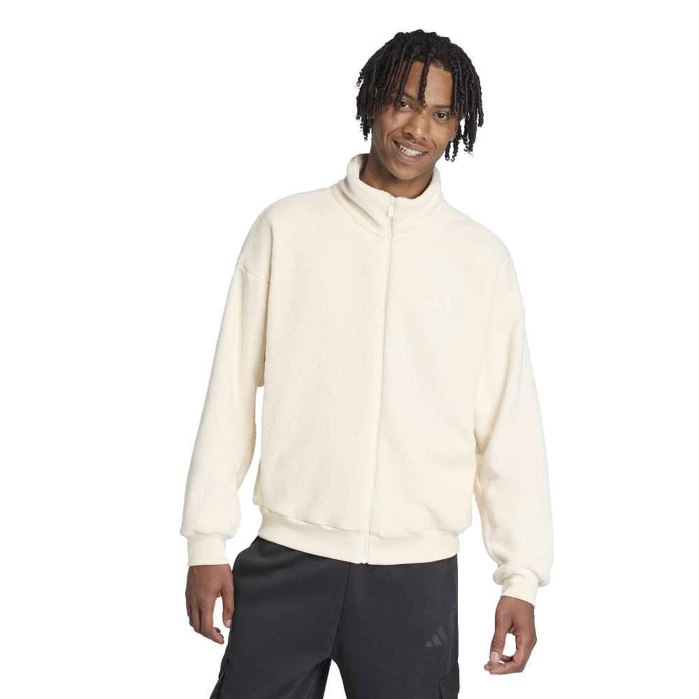 ADIDAS M FUTURE ICONS SMALL LOGO LOW PILE FLEECE TRACKTOP