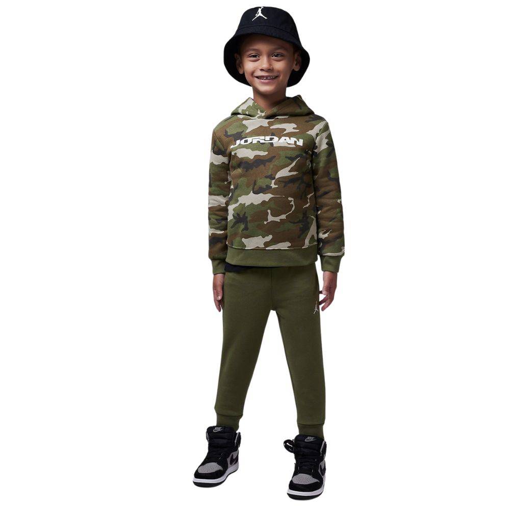 NIKE JORDAN LITTLE KIDS MJ MVP CAMO FLEECE PULLOVER SET