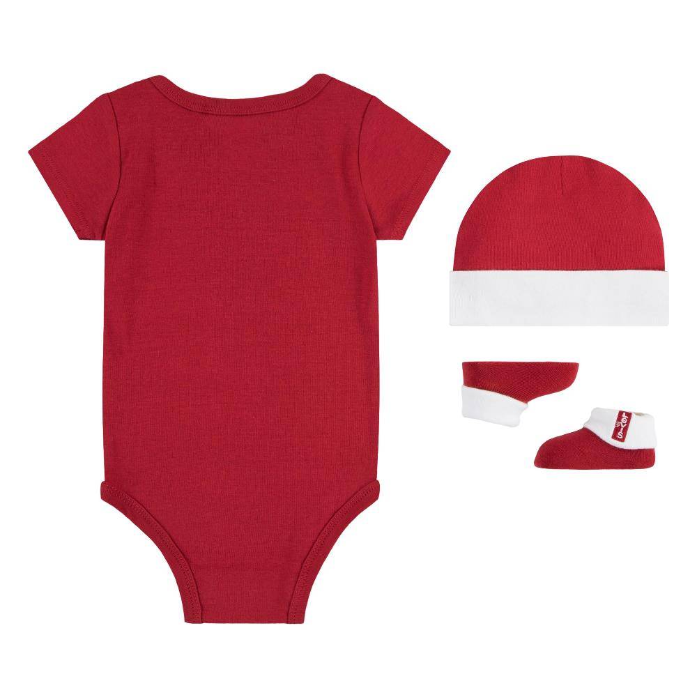 LEVIS BODYSUIT HAT BOOTIE SET