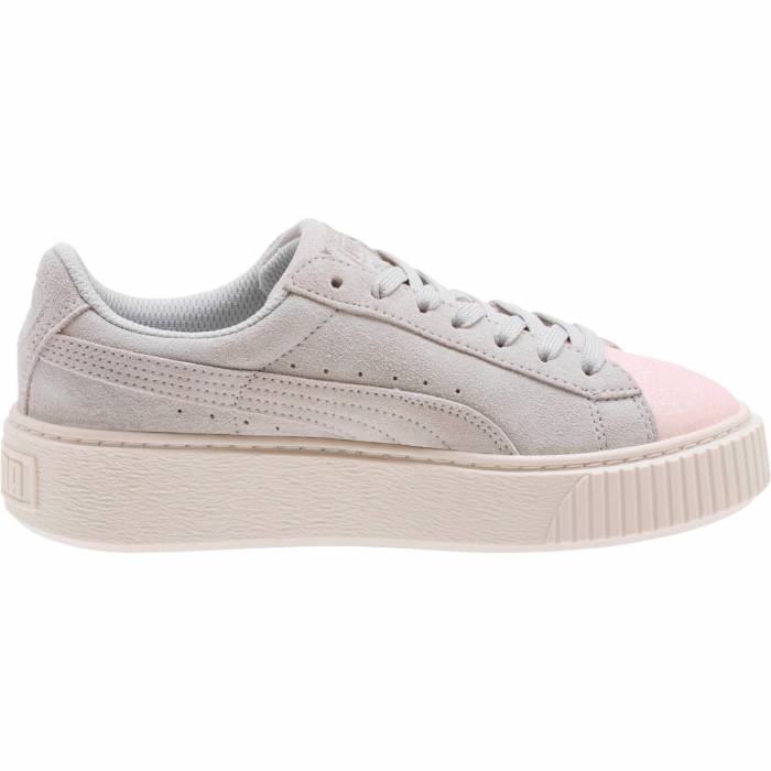 PUMA SUEDE PLATFORM GLAM JR SHOES