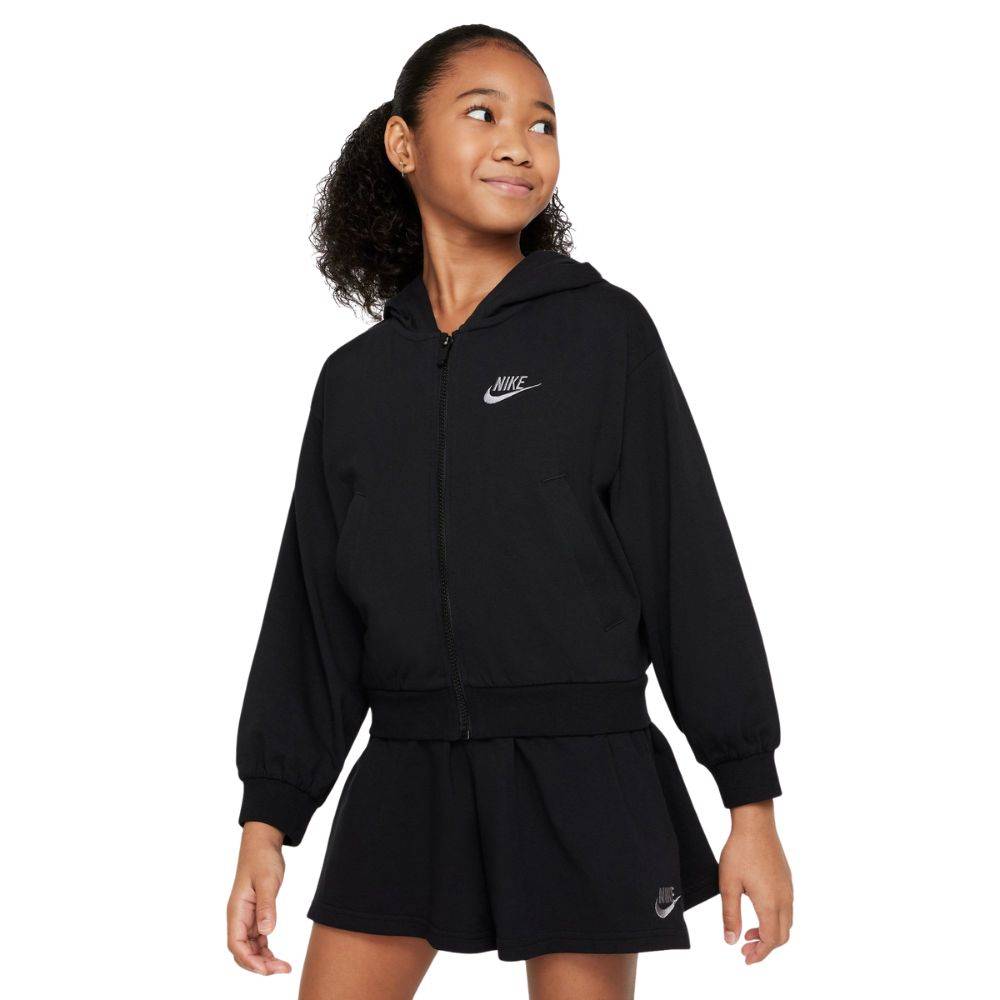 NIKE NSW GIRLS JERSEY FULL-ZIP HOODIE