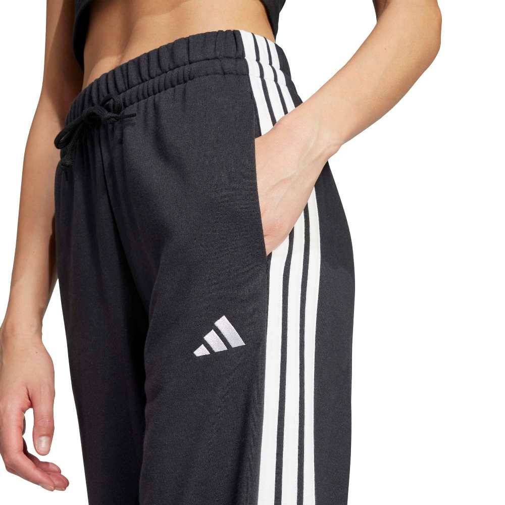 ADIDAS ESSENTIALS 3-STRIPES OPEN HEM FRENCH TERRY PANTS