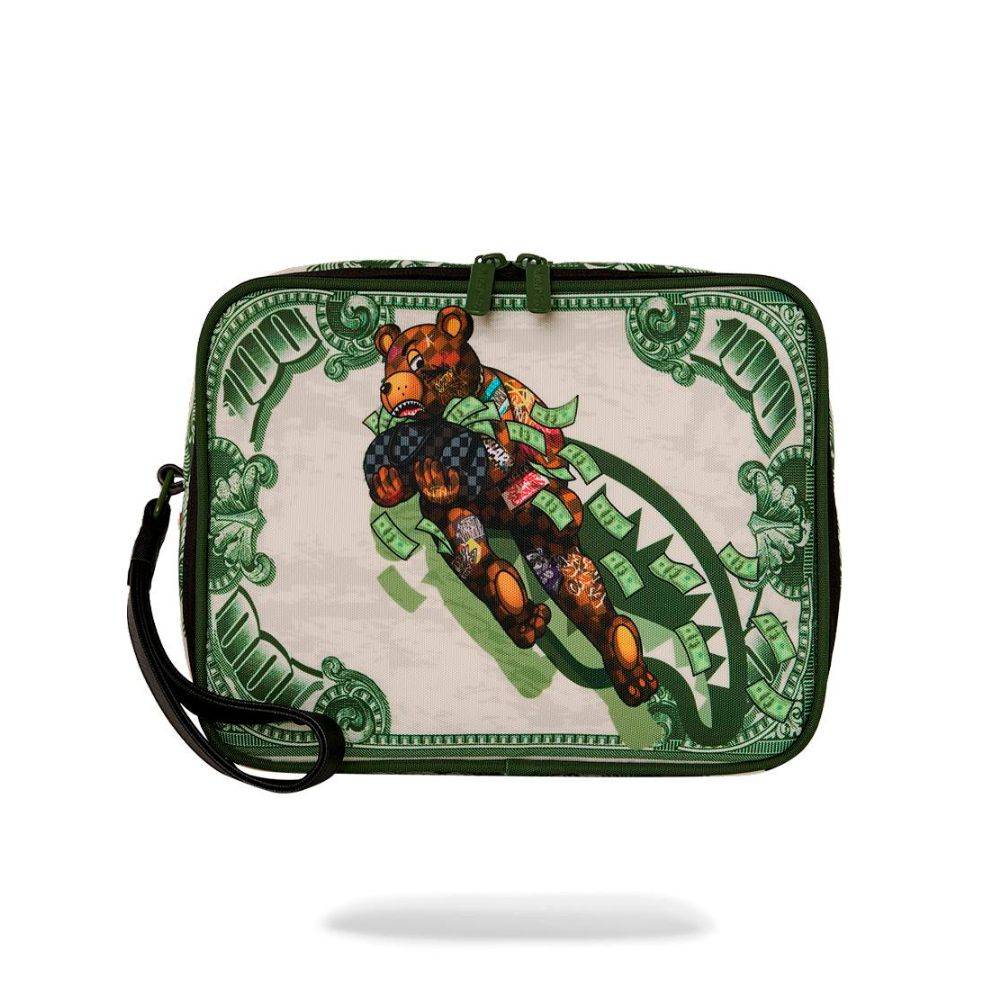 SPRAYGROUND MONEY FLY BEAR TOILETRY