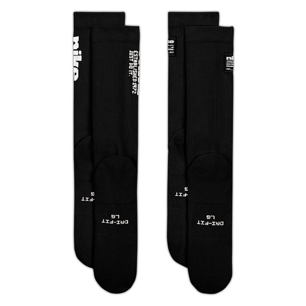 NIKE EVERYDAY ELEVATED CREW SOCKS MULTI GRAPHIC (3-PAIRS)