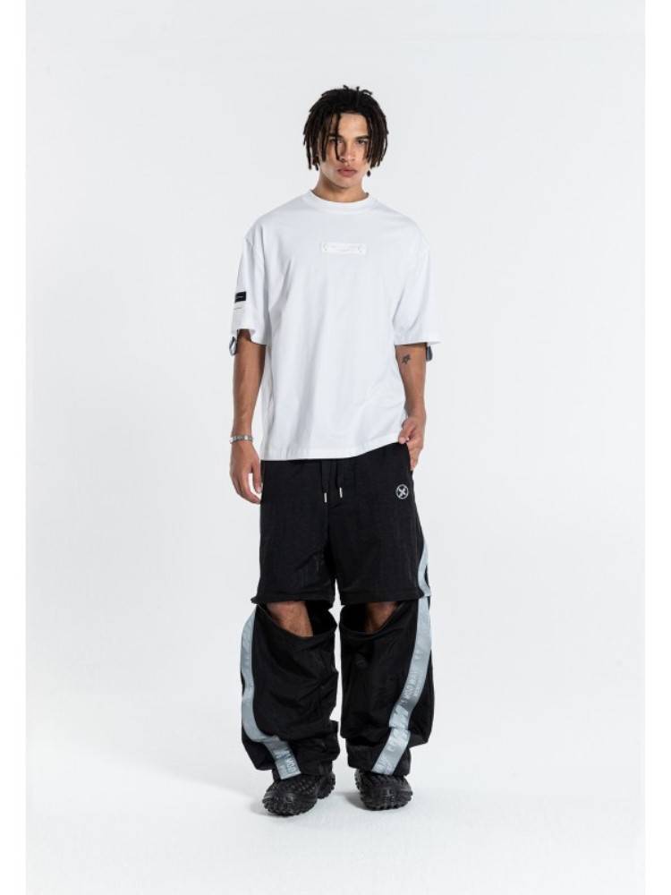 MWM BLACK TECHWEAR ZIP-OFF PANTS METAL TAPE