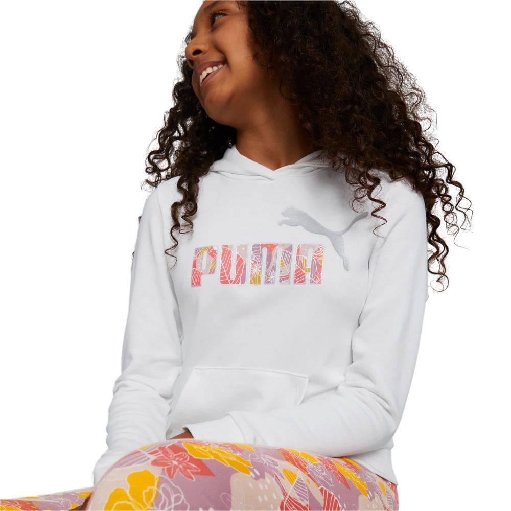 PUMA ESSENTIAL BLOOM GIRLS LOGO HOODIE