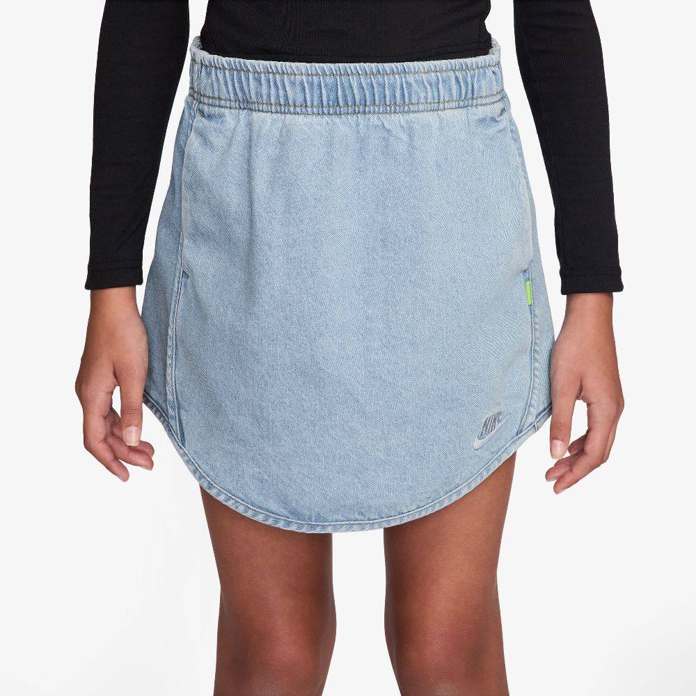 NIKE GIRLS SPORTSWEAR COLLECTION DENIM SKIRT