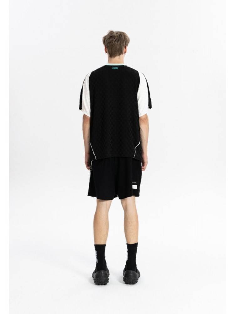 MWM BLACK SOCCER STYLE COLORBLOCK JERSEY