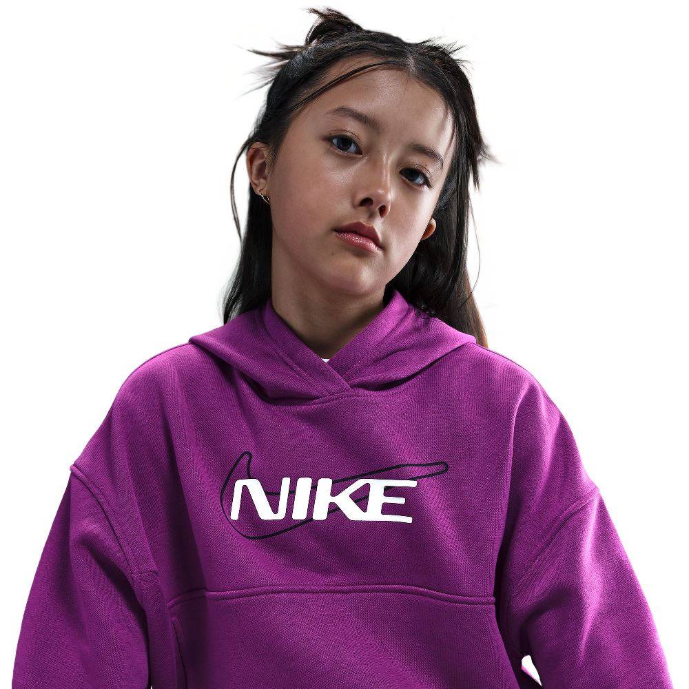 NIKE NSW GIRLS CLUB FEECECE STAR BOXY HOODIE