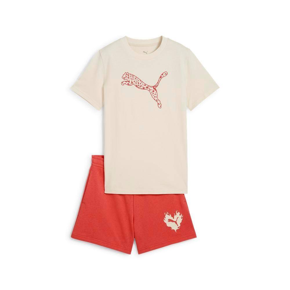 PUMA FLAMING LOVE TEE AND SHORTS SET G