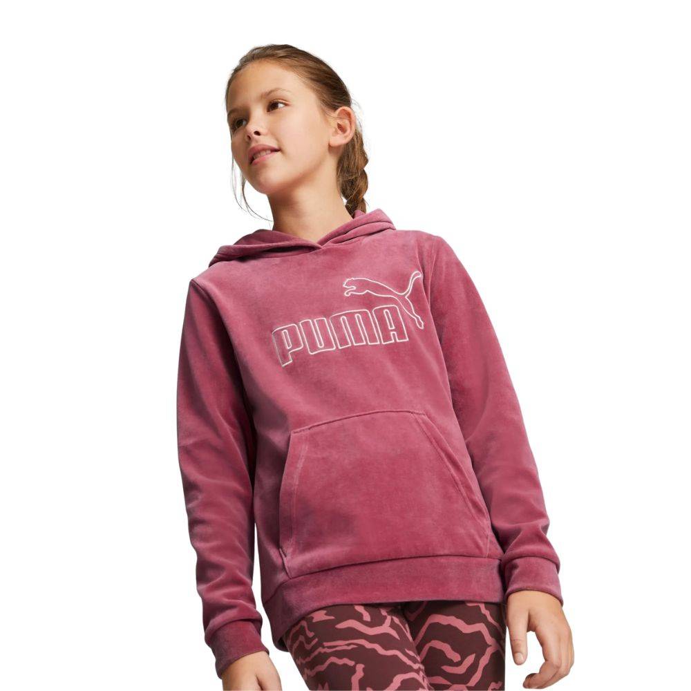 PUMA ESSENTIALS+ GIRLS VELOUR HOODIE