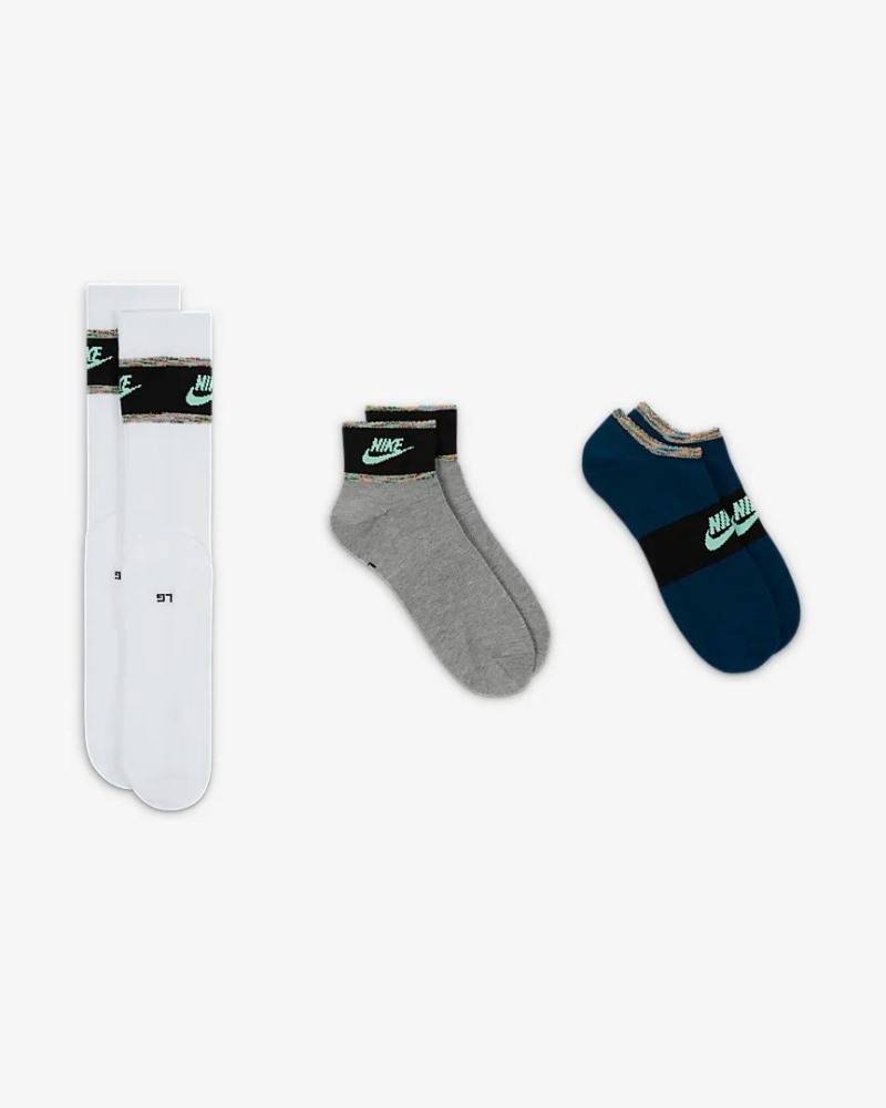 NIKE EVERYDAY ESS 3-PAIRS MULTI-HEIGHT SOCKS