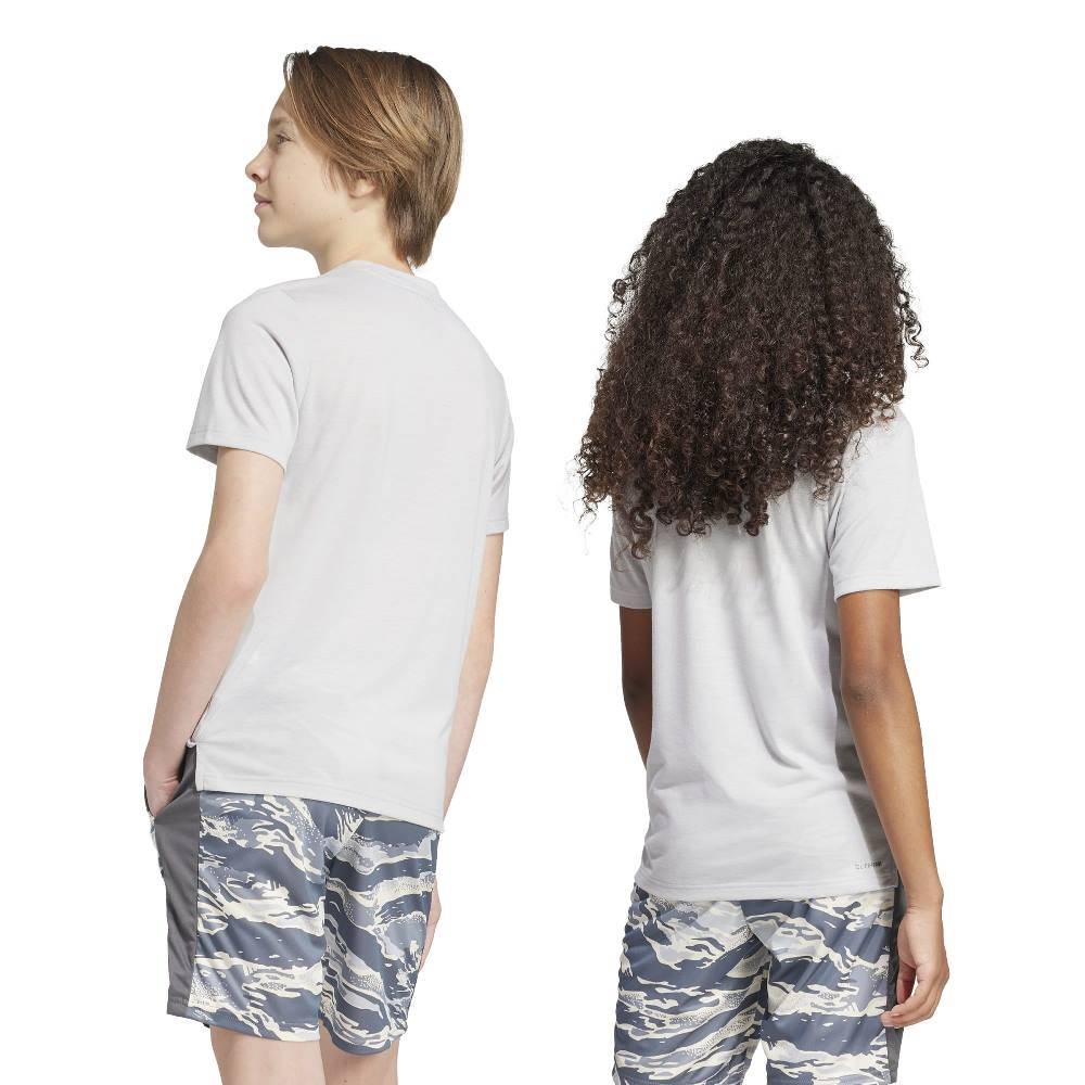 ADIDAS YOUTH TRAIN ESSENTIALS CAMO PRINT T-SHIRT