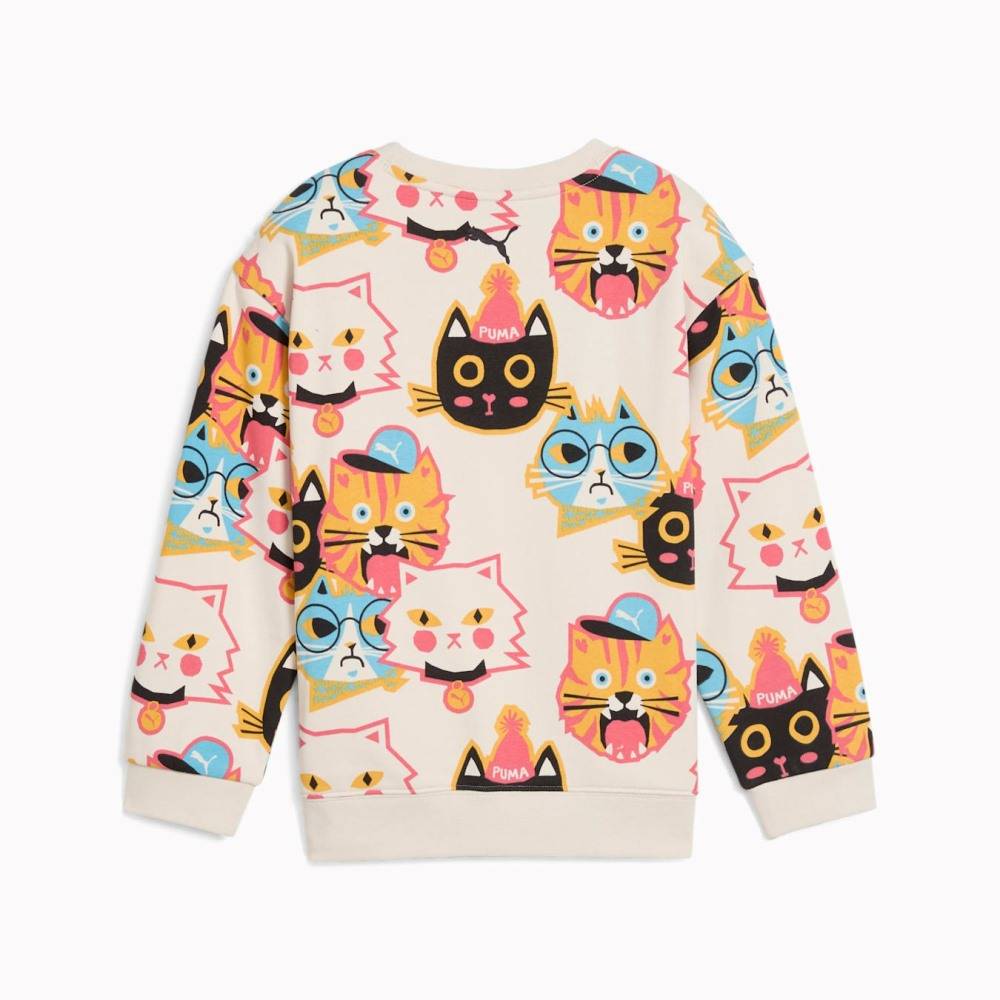 PUMA MOODY CAT AOP CREW TR PS