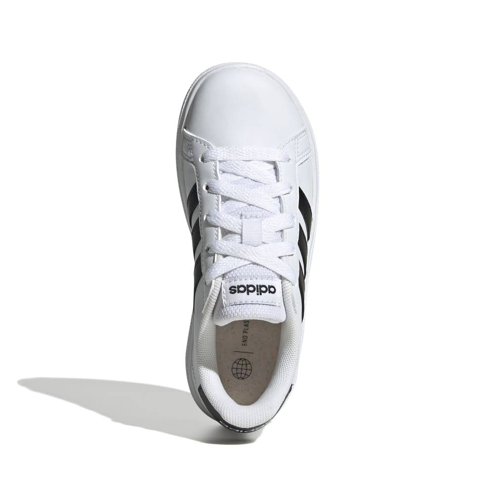 ADIDAS KIDS GRAND COURT LIFESTYLE TENNIS LACE-UP SHOES