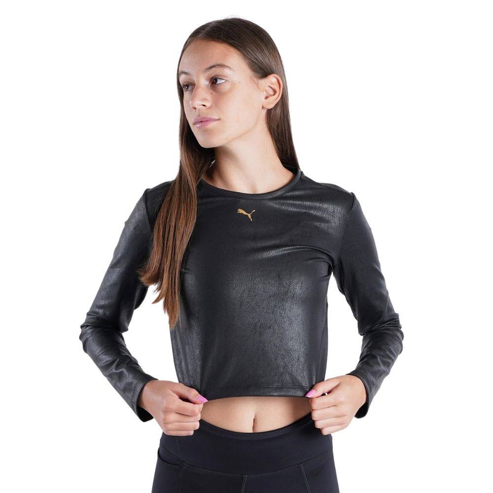 PUMA WOMENS MOTO LONG SLEEVE TOP