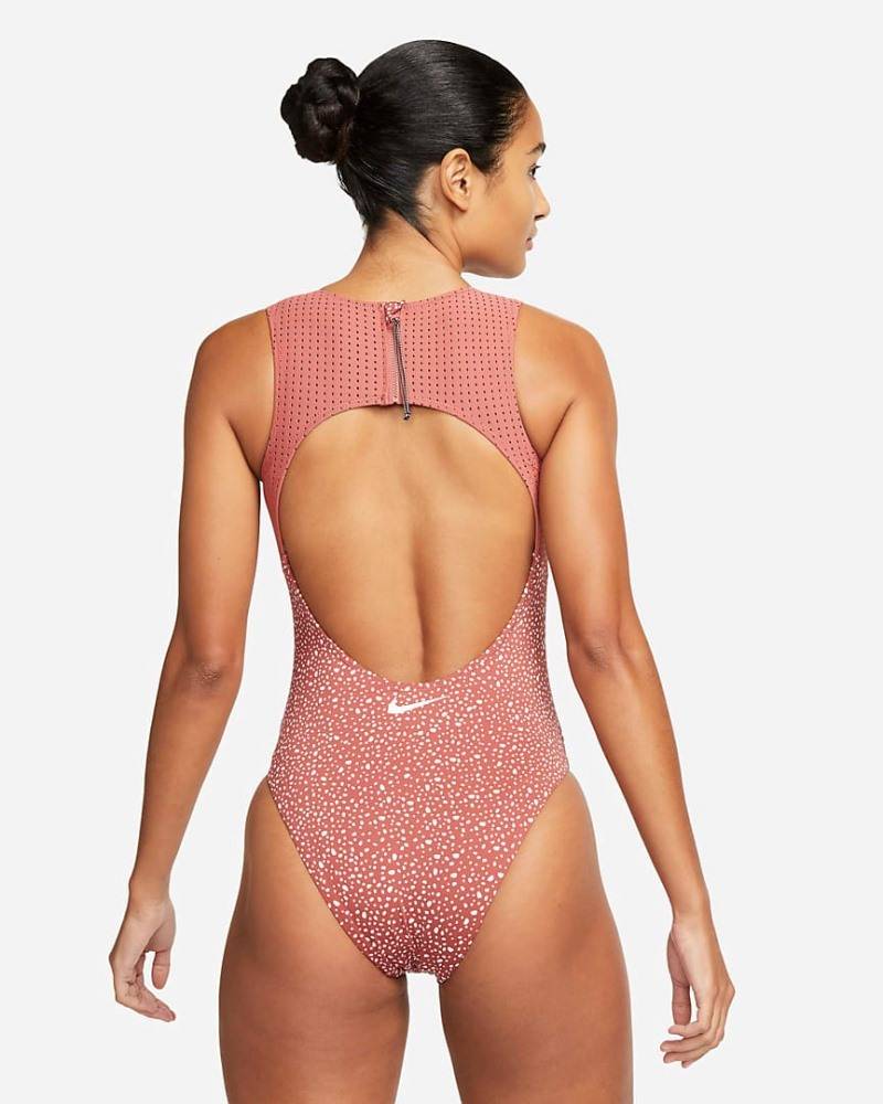 NIKE KEYHOLE BOCK ONE-PIECE SWIMSUIT