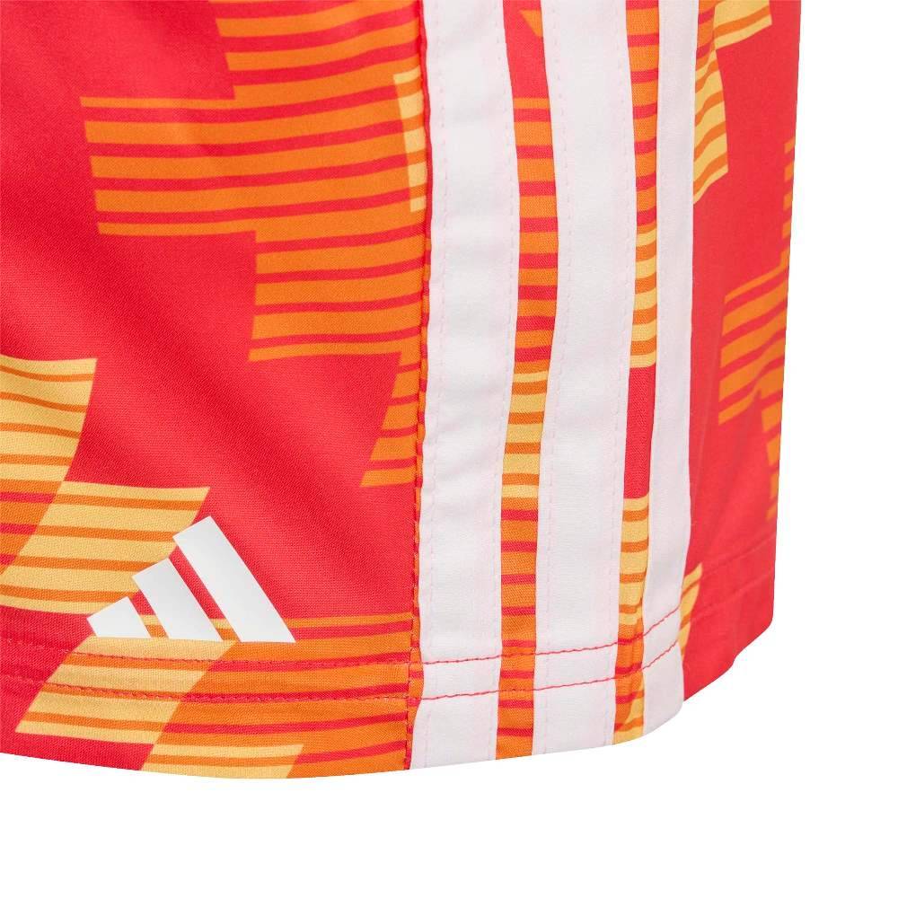 ADIDAS BOYS FOOTBALL-INSPIRED GRAPHIC SWIM SHORTS