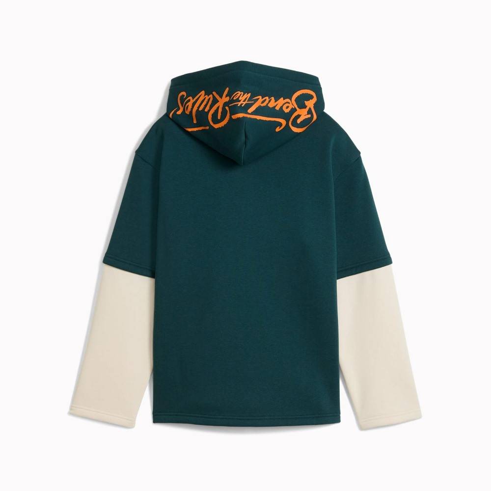 PUMA MID90S LAYERED HOODIE FLEECE B