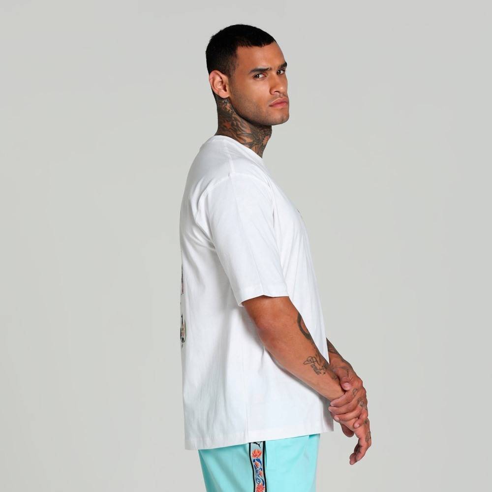PUMA FLORAL SPORT GRAPHIC BOXY TEE