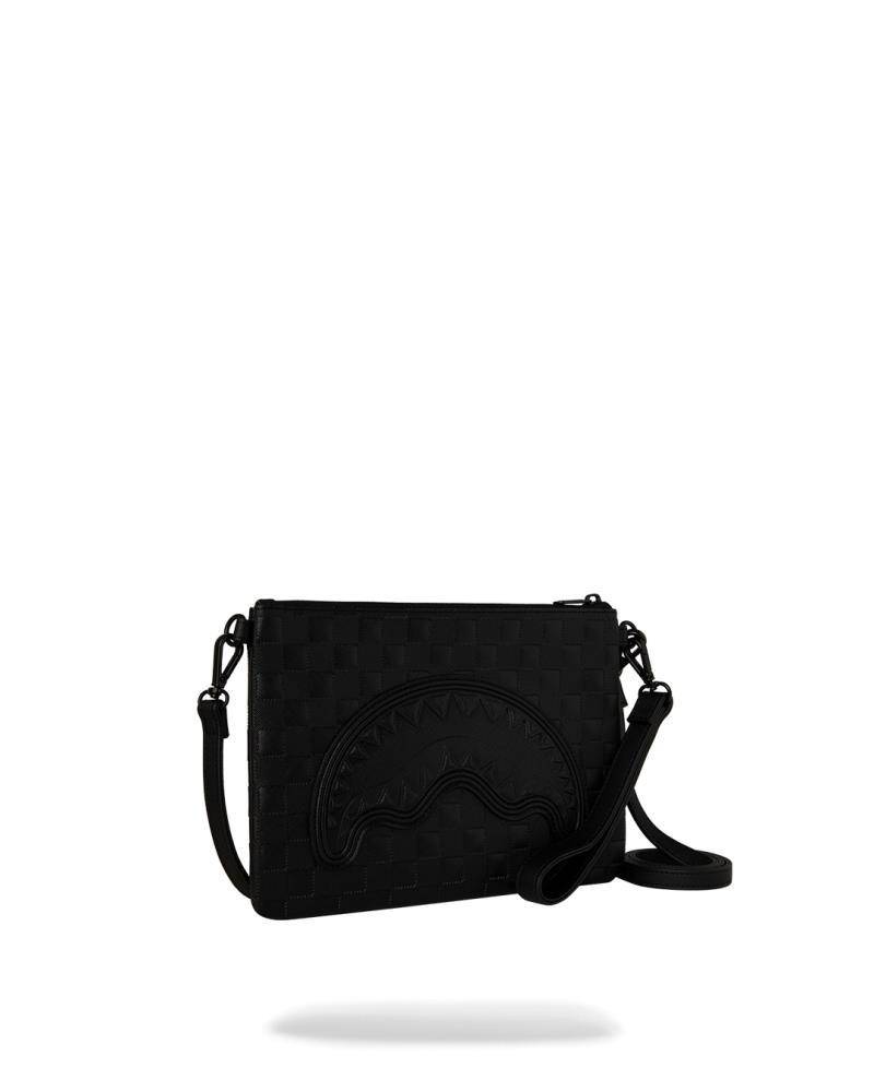 SPRAYGROUND RAISED CHECK CROSSOVER CLUTCH