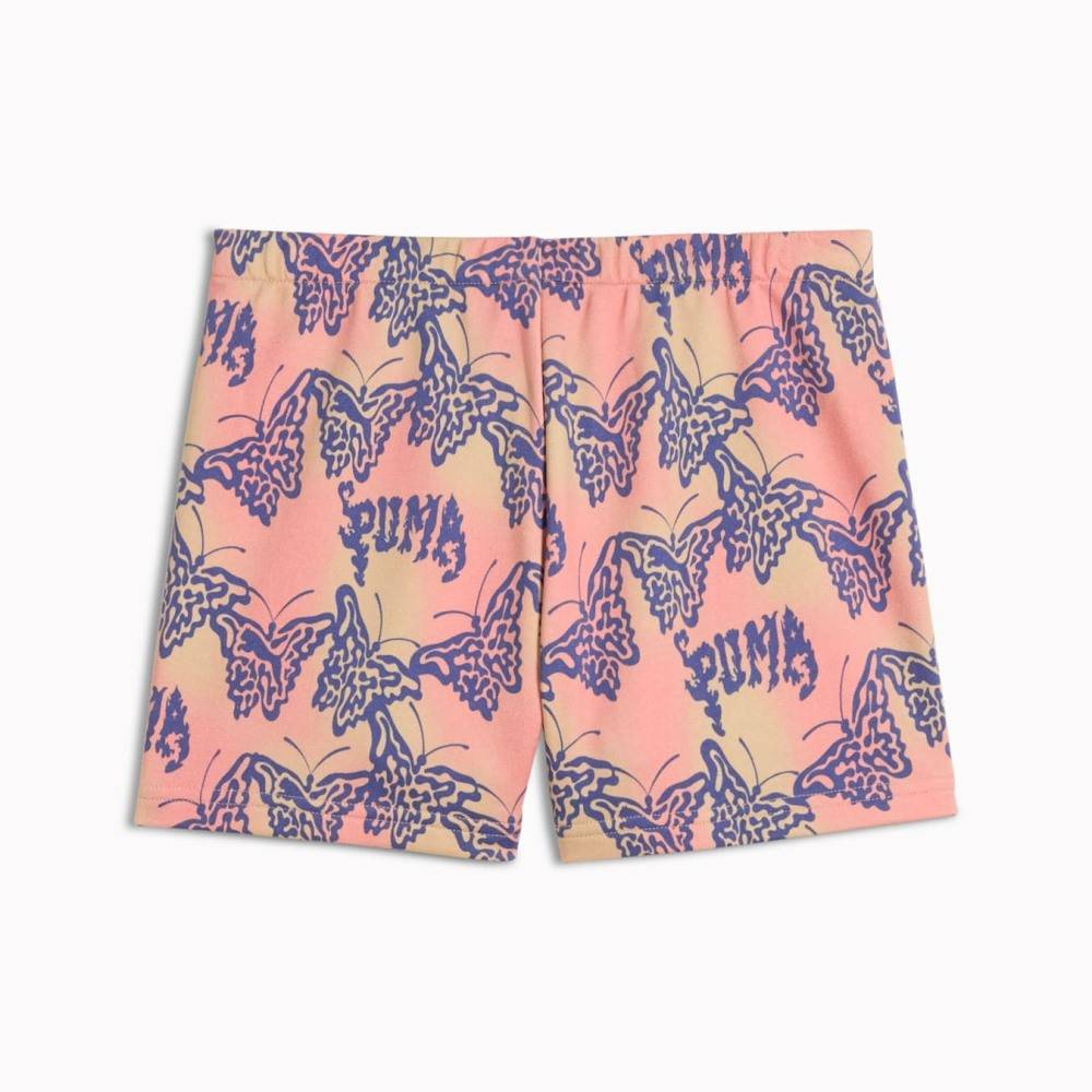 PUMA BUTTERFLY VIBE AOP HIGH WAIST SHORTS TR G