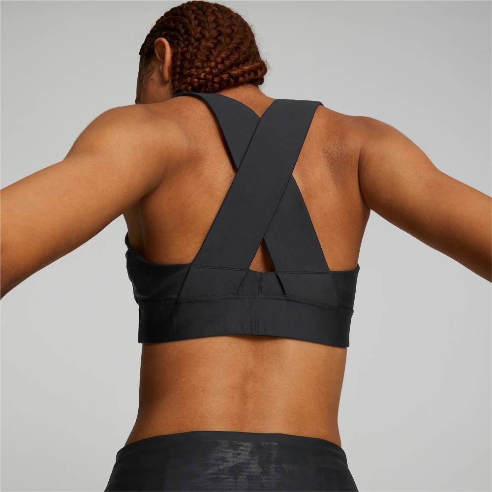 PUMA MID IMPACT SAFARI GLAM BRA
